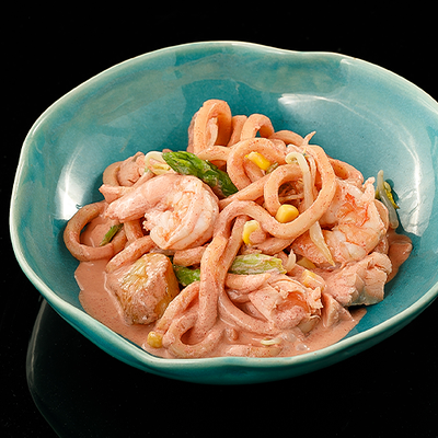 Удон с морепродуктами и овощами в Zuma по цене 1250 ₽