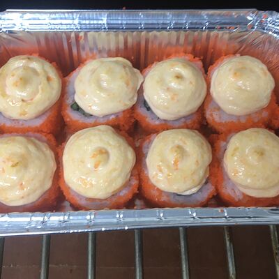 Ролл запечённый с крабом в Роллы сумо по цене 630 ₽