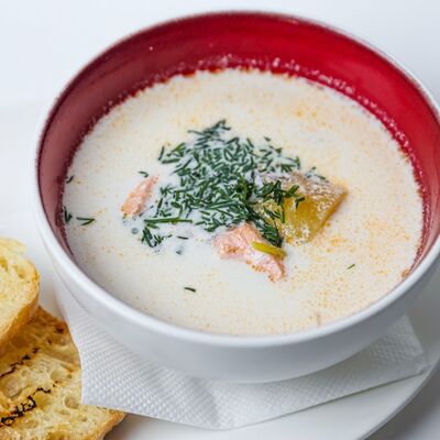Сливочный суп с лососемв Ваниль по цене 750 ₽