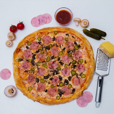 Ветчина и грибы в NAN pizza по цене 950 ₽