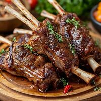 Шашлык из баранины (каре) в Берлога
