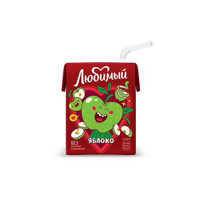Сок Любимый Яблоко 0,2 л в Ташир Пицца по цене 109 ₽