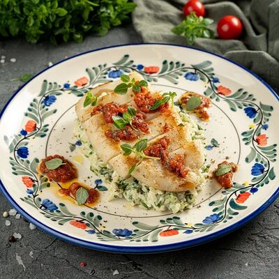 Командорский кальмар с рисом басмати в Сорренто по цене 870 ₽