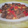 Печень теленка с овощами в Байхан по цене 630