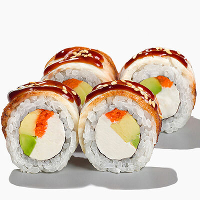 Сливочный угорь 4 шт в Вкус и лосось по цене 460 ₽