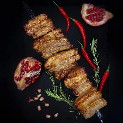 Мясо на мангале Ribдак в Бардак на углях по цене 750 ₽