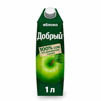 Сок яблочный Добрый в Бизон