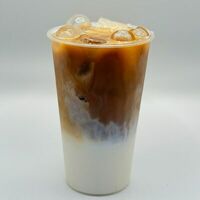 Латте с миндальным сиропом (холодное) в КРАШ Bubble Tea