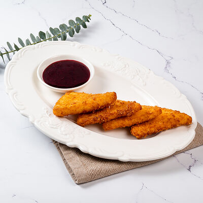 Жареный сулугуни с ягодным соусом в Ресторан Батони по цене 440 ₽