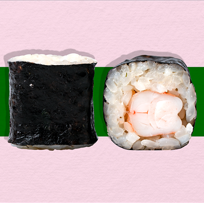 Креветка маки в Rolls & Bowls по цене 260 ₽