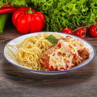 Макароны с куриной грудкой в Пекарня Лаваш и Сыр