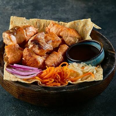 Шашлык из форели в Баклажан в ТЦ 