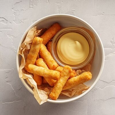 Куриные наггетсы с сырным соусом в BEERMAN&Schlitz по цене 330 ₽