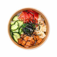 Боул с сёмгой терияки и ананасом в Pro Sushi