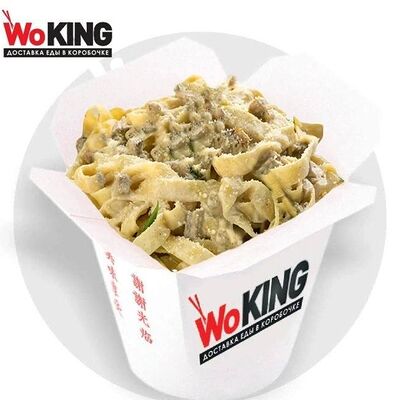 Паста с курицей и грибами в WoKING по цене 525 ₽