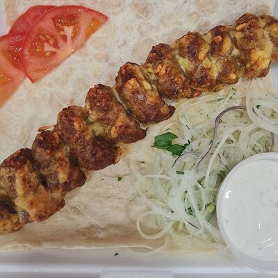 Люля-кебаб из телятины с сыром в Бурум Хаус по цене 375 ₽