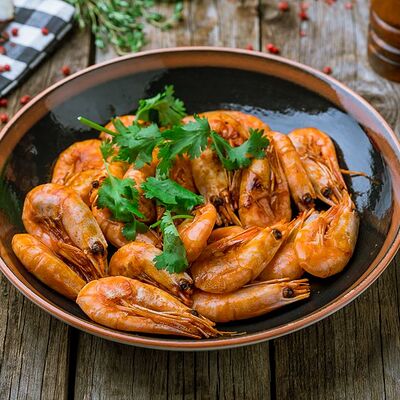 Креветки, жаренные в соусе чили в Billy McDaniel по цене 1150 ₽
