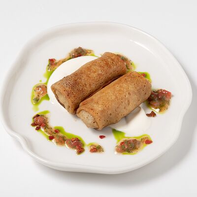 Блинчики с мясом и сметаной в Неспешник по цене 675 ₽