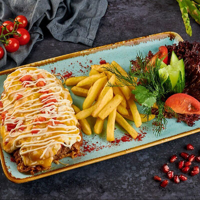 Мясо по-французски в Чайхана Фаррух по цене 960 ₽