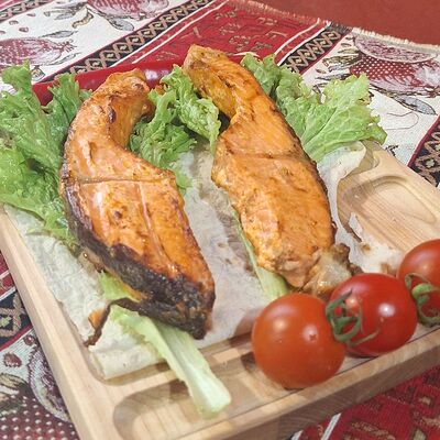 Сёмга на углях в Огонь и дым по цене 380 ₽