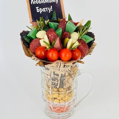 Закуски в кружке с арахисом Для любимого брата в Дарите красиво по цене 4400 ₽