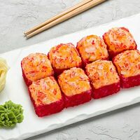 Запеченный ролл сырный с крабом в Суши Сет