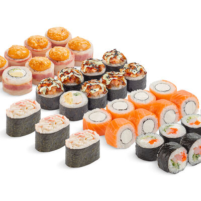 Сет Ронин с белым соусом в MYBOX по цене 2215 ₽