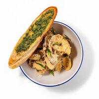 Вонголе в сливочном соусе в Моллюска Море