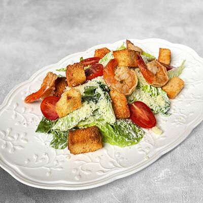 Салат Цезарь с креветками в MaMa Mia по цене 459 ₽