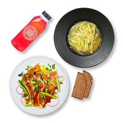 Легкий обед (Суп и Салат и Напиток и Хлеб) в МАМАСУШИПИЦЦА по цене 531 ₽