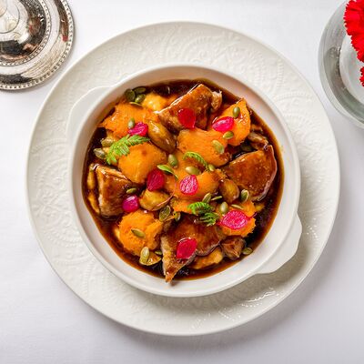 Жаркое из перепелки с вяленой тыквой в Dr. Живаго по цене 1890 ₽