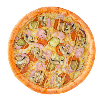 Мега пицца в Три соуса по цене 889 ₽