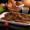 Жареный картофель со свининой и грибами в Тесоро по цене 670