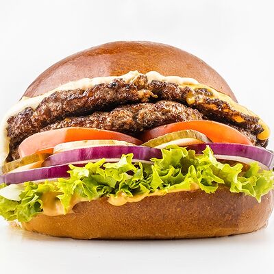 Бургер Самый вкусный двойной в Black Star Burger по цене 1060 ₽