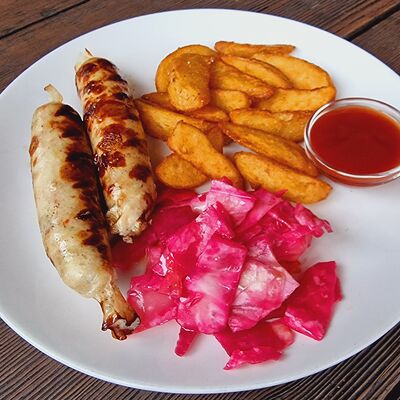 Колбаски домашние в Пельмэн по цене 520 ₽