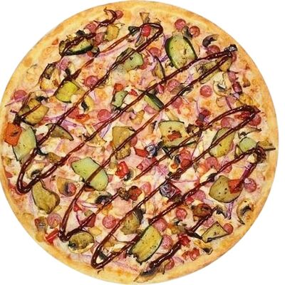 Пицца Гриль Гурме BBQ с сырным бортиком в Сырный Бортик! по цене 1470 ₽