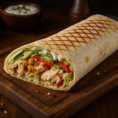 Шаурма классическая стандарт в Наш лаваш по цене 370 ₽