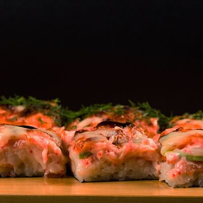 Суси-пицца с гребешком в Изуми по цене 570 ₽