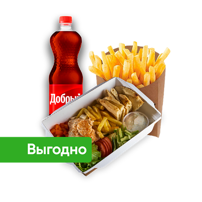 Комбо с Гиросом (кл.) в Рука Грека по цене 599 ₽