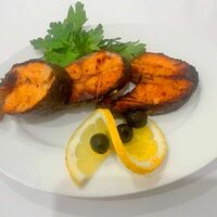 Рыба на мангале в Бишкек