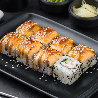 Ролл Жар-птица запеченный в Рыба закусывала по цене 389 ₽