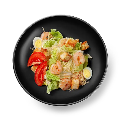Салат Цезарь с креветками в Шашлыкоff по цене 540 ₽