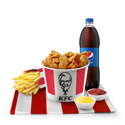 8 Крылышек и 8 Стрипсов Комбо в KFC Globus по цене 8050 ₸