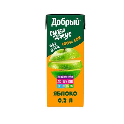 Сок Добрый Яблоко в Спорт - и точка по цене 129 ₽