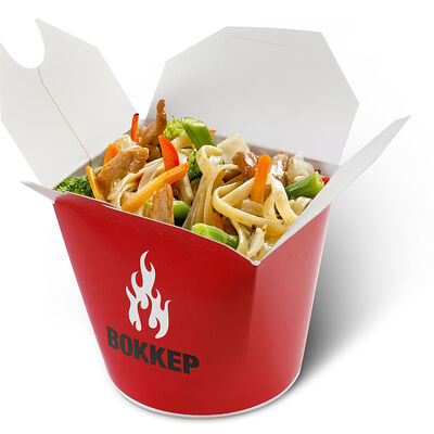 Курица или свинина в соусе Сингапурский в Воккер по цене 395 ₽