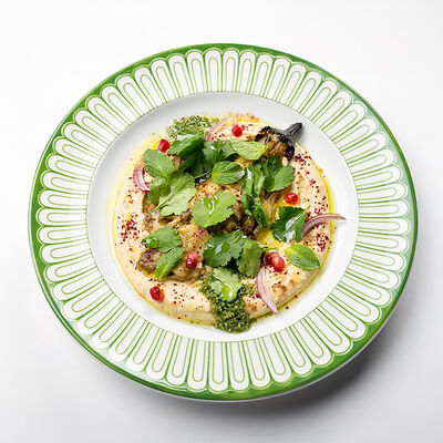 Хумус с запеченным баклажаном в Probka по цене 1380 ₽