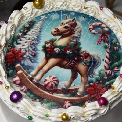 Бенто-торт Новогодний декор 5 в Di Panna Confetteria по цене 2090 ₽