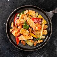 Сифудо теппан в Пицца Пи