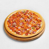 Горчичная с колбасками средняя в ПиццаФабрика