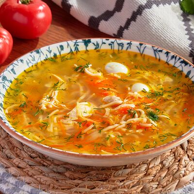 Куриный суп с домашней лапшой в Kazan-Mangal по цене 615 ₽